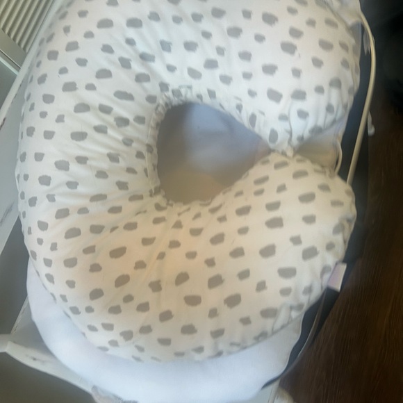 Boppy Pillow with Gray and White Dots - Picture 1 of 1